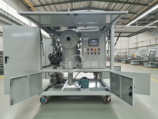 ≤0.4 Mpa جهاز تنقية زيت متنقل للعمل الثقيل نطاق درجة الحرارة 20-80C وضع تشغيل يدوي تلقائي