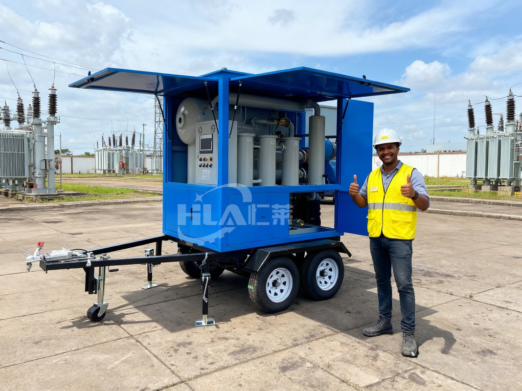 جهاز تنقية زيت متنقل يعمل يدوياً تلقائيًا مع جزيئات تصفية ≥99.5٪ ودقة تصفية ≤1 ميكرون