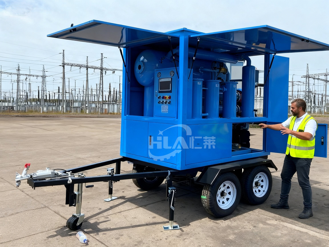 معدات مدمجة ومتينة لمنقي الزيت المتنقل ≤0.4 ميجا باسكال مستوى الفراغ -0.06～-0.099 ميجا باسكال