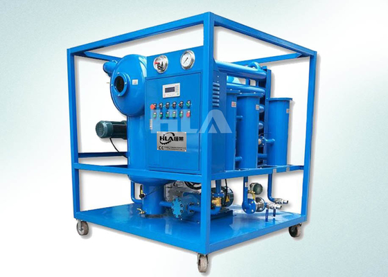 آلة تنقية زيت المحولات مزدوجة المراحل مع مضخات Leybold 150L / Min